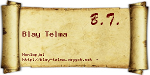 Blay Telma névjegykártya